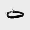 37 Pulsera de Cuero Café - Diseño de Espiga - Bisutería Artesanal Ajustable