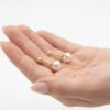 Aretes de Oro 14K con Perla Natural