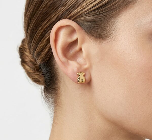 Aretes de Oro 14K para Mujer Diseño de Osito (3) Aretes de Oro 14K para Mujer Diseño de Osito