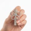 Broche para Cabello Flor Dorada con Cristales | Accesorio Elegante y Brillante para Mujer
