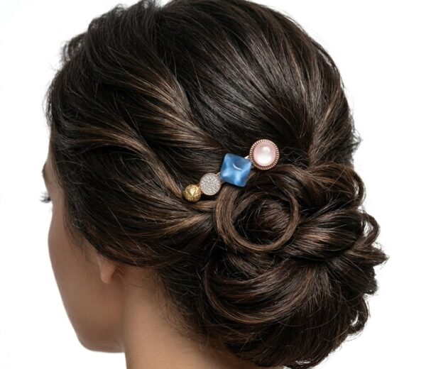 Broche para Cabello Oceánico Azul con Detalles Geométricos Elegancia Marina (3) Broche para Cabello Oceánico Azul con Detalles Geométricos | Elegancia Marina