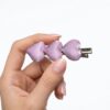 Broche para Cabello con Tres Corazones Rosa y Acabado Dorado | Accesorio Femenino Elegante