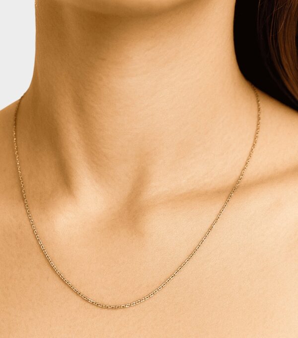 Cadena de Oro 14K Minimalista Joyería Atemporal para Mujer