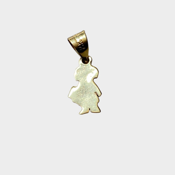 Dije de Oro 14K - Niña con Osito - Joyería Infantil Sentimental (1) Dije de Oro 14K - Niña con Osito - Joyería Infantil Sentimental
