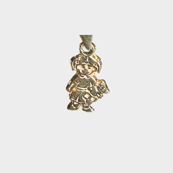 Dije de Oro 14K - Niña con Osito - Joyería Infantil Sentimental (2) Dije de Oro 14K - Niña con Osito - Joyería Infantil Sentimental