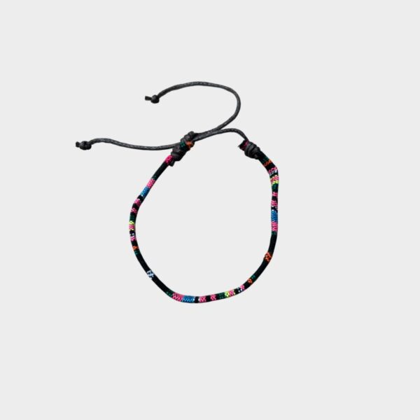 Pulsera Artesanal Tejida Multicolor - Accesorio de Estilo Mexicano Hecho a Mano