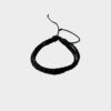 Pulsera Artesanal de Cuero Negro - Trenzado Triple - Accesorio Ajustable