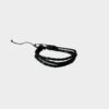 Pulsera Artesanal de Cuero Negro - Trenzado Triple - Accesorio Ajustable