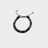 Pulsera Artesanal de Tela - Diseño de Mosaico - Accesorio Ajustable para Uso Diario