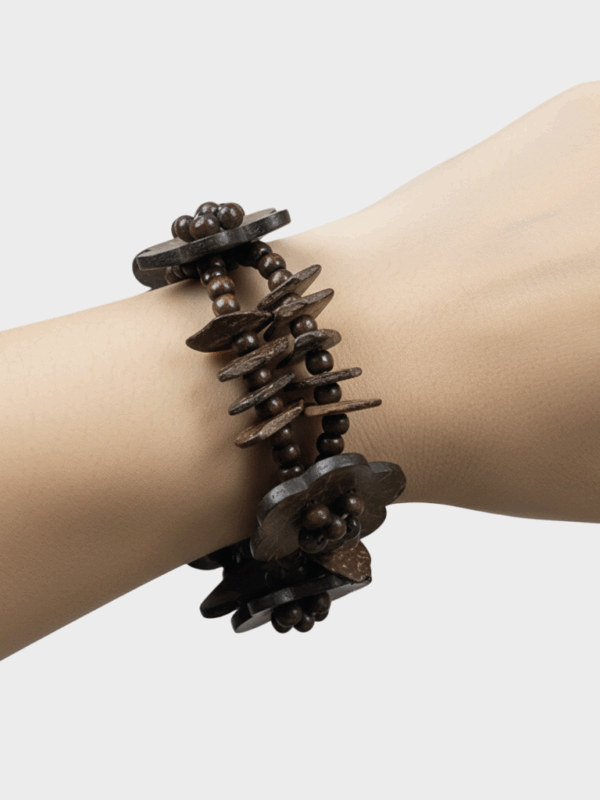 Pulsera Café de Madera - Colección Artesanal- Pulsera Café de Madera - Colección Artesanal