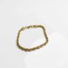 Pulsera Dorada Trenzada para Mujer Elegante y Delicada Pulsera Dorada Trenzada para Mujer Elegante y Delicada