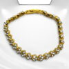 Pulsera Dorada para Mujer con Corazones y Cristales Elegante