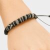 Pulsera Estampado de Serpiente Negro y Gris - Pulsera Ajustable Unisex Estilo Animal Print Pulsera Estampado de Serpiente Negro y Gris - Pulsera Ajustable Unisex Estilo Animal Print