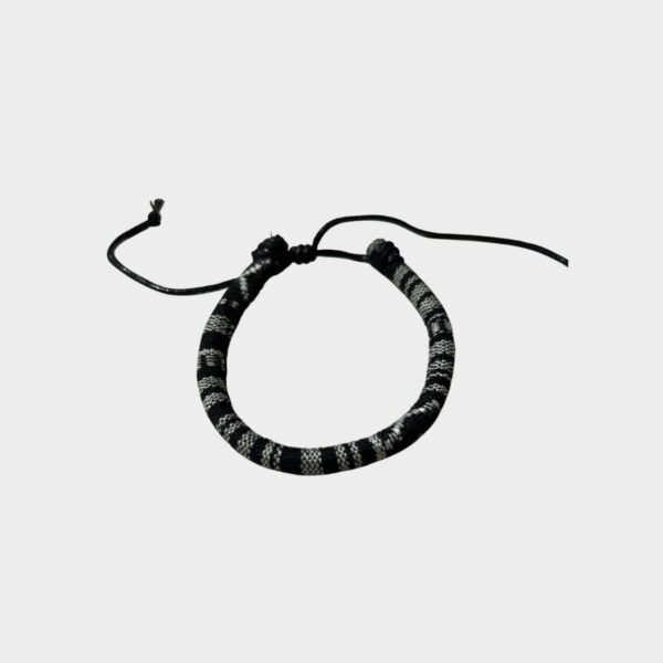 Pulsera Estampado de Serpiente Negro y Gris - Pulsera Ajustable Unisex Estilo Animal Print (2) Pulsera Estampado de Serpiente Negro y Gris - Pulsera Ajustable Unisex Estilo Animal Print