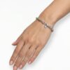 Pulsera Plateada Trenzada para Mujer Elegante y Delicada (3) Pulsera Plateada Trenzada para Mujer Elegante y Delicada