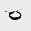 Pulsera de Cuero Negro Unisex - Tejido Artesanal Ajustable Estilo Urbano Casual (1) Pulsera de Cuero Negro Unisex - Tejido Artesanal Ajustable Estilo Urbano Casual