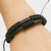 Pulsera de Cuero Negro Unisex - Tejido Artesanal Ajustable Estilo Urbano Casual Pulsera de Cuero Negro Unisex - Tejido Artesanal Ajustable Estilo Urbano Casual