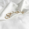 Set de 5 Anillos Dorados Apilables para Mujer